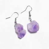 12 Pairs Raw Ore Stone Earrings Variety Pack