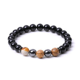 8mm Drawing Stone Beads Evil Eye Bracelet Lucky Jewelry