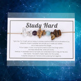 Chip Stone Beads Wax Bracelet Braid Rope Crystal Charm Bracelets