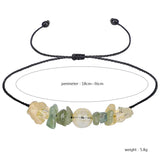 12pc Citrine Peridot Chip Stone Beads Wax Bracelet Crystal Charm Hearten Jewelry
