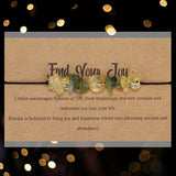 12pc Citrine Peridot Chip Stone Beads Wax Bracelet Crystal Charm Hearten Jewelry