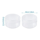 12pc Clear Plastic Jewelry Bead Storage Box Small Round Container Jars