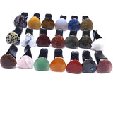 12pc Heart Natural Crystal Stone Car Air Outlet Clip Lucky Gem