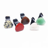 12pc Heart Natural Crystal Stone Car Air Outlet Clip Lucky Gem