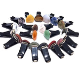 12pc Heart Natural Crystal Stone Car Air Outlet Clip Lucky Gem
