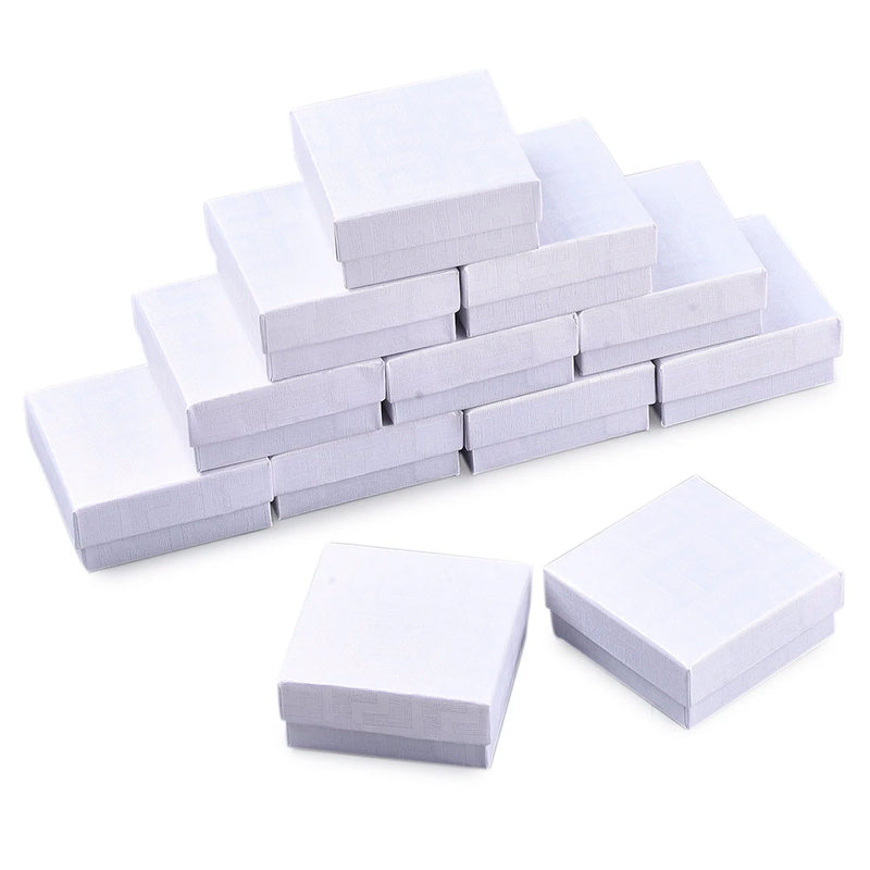 12pc Jewelry Organizer Storage Pendant Necklace Earrings Ring Box Paper Box