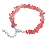 12pc Natural Gem Stone Bracelet Crystal Chip Beads Bracelet for Women