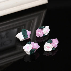 12pc/lot 22mm Flower Beads Bracelet Necklace Jewelry Decoration Craft Material