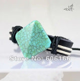 12pc Mix Turquoise Leather Bracelet Resin Tribe Bracelets
