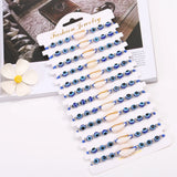 12pc/set Evil Eye Beads Shell Charms Bracelets for Men Women