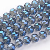 12pcs Electroplate Glass Beads Strands for DIY Jewelry Making