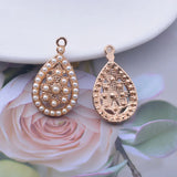12pcs Bohemia Style Metal Seed Beads Charms Pendant DIY Jewelry Making