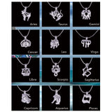 12pcs 18KGP Zodiac Pendant Mounting DIY Lucky Charm Jewelry