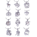 12pcs 18KGP Zodiac Pendant Mounting DIY Lucky Charm Jewelry