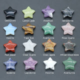 12pcs 30mm Star Statue Rose Quartz Healing Crystal Gift Room Ornament