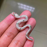 12pcs Snake Pendants Charms for Jewelry Making DIY Women Necklace Bracelet Craft