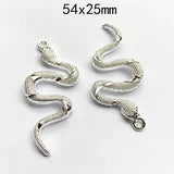 12pcs Snake Pendants Charms for Jewelry Making DIY Women Necklace Bracelet Craft