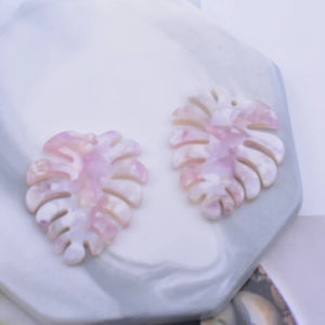 12pcs Acetate Monstera Leaves for DIY Jewelry Earrings