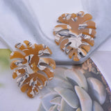 12pcs Acetate Monstera Leaves for DIY Jewelry Earrings