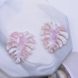 12pcs Acetate Monstera Leaves for DIY Jewelry Earrings