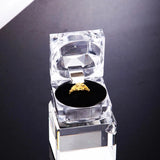 12pcs Acrylic Crystal Ring Boxes Storage Display Box Clear Package Box