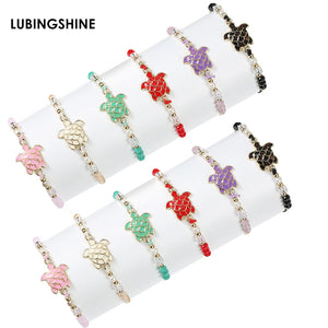 12pcs Animal Turtle Charm Bracelets for Women Kids
