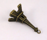 12pcs Eiffel Tower Charms Pendant, Jewelry Making 46x21x21mm