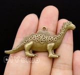 12pcs Bronze Dinosaur Charms Pendant 61x32mm