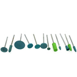 12pcs Silicone Rubber Points Polishing Wheels for Dental Jewelry Rotary Tool