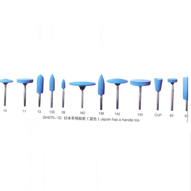 12pcs Silicone Rubber Points Polishing Wheels for Dental Jewelry Rotary Tool