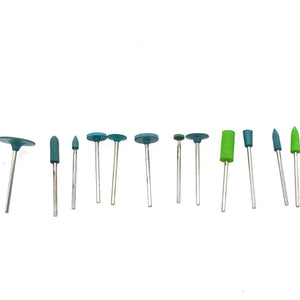 12pcs Silicone Rubber Points Polishing Wheels for Dental Jewelry Rotary Tool
