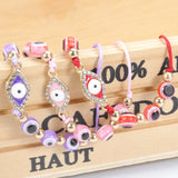 12pcs Evil Eye Bracelet Women Crystal Resin Chain Charm Jewelry Gift Adjustable