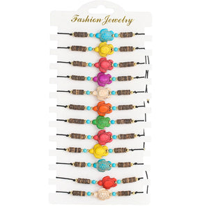 Bohemia Charm Bracelets Set For Women Rope Adjustable Bracelet