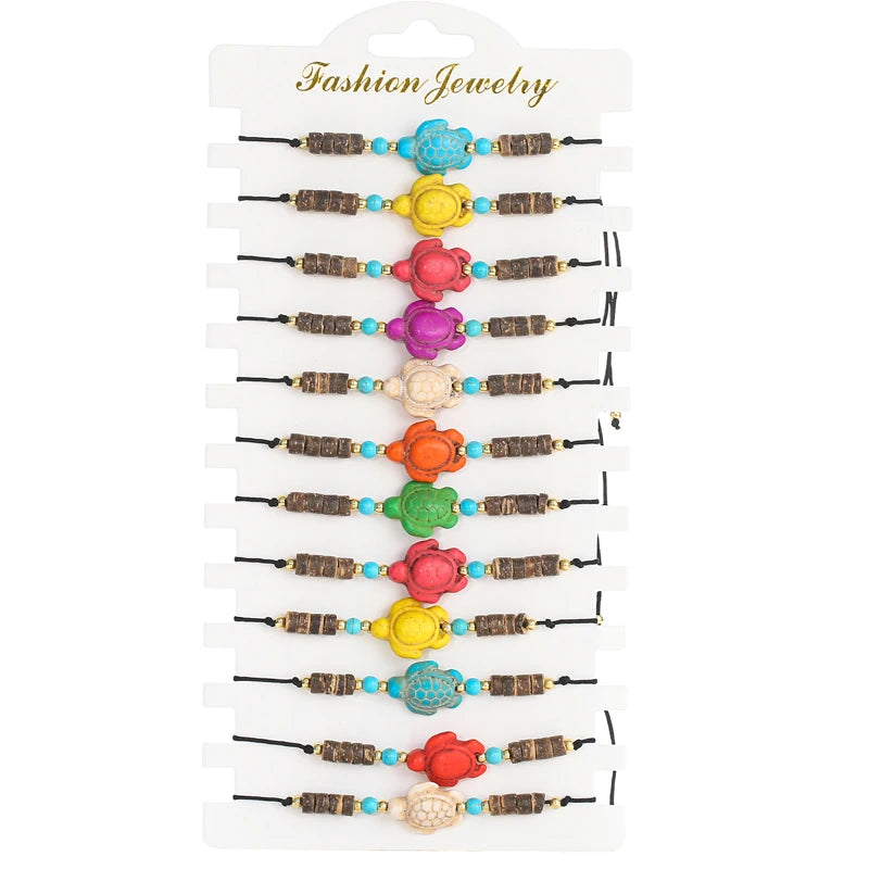 Bohemia Charm Bracelets Set For Women Rope Adjustable Bracelet