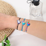12pcs Bohemian Friendship Bracelets Crystal Bead Unicorn Charms for Girls
