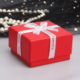12pcs Bowknot Cardboard Jewelry Packaging Boxes With Sponge Inside