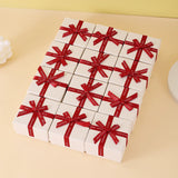 12pcs Bowknot Cardboard Jewelry Packaging Boxes With Sponge Inside
