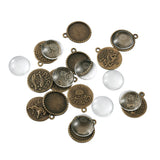12pcs/Box 12 Constellations Alloy Pendant Kits