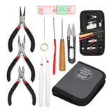 12pcs Jewelry Tool Set Beading Kit Bead Jewelry Making Beaders Package DIY
