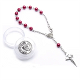12pcs Santiago Shell Cross Pearl Rosary Bracelet Set