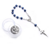 12pcs Santiago Shell Cross Pearl Rosary Bracelet Set