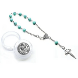 12pcs Santiago Shell Cross Pearl Rosary Bracelet Set