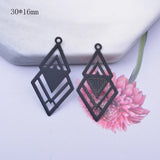 12pcs Brass Feather Leaf Charms for DIY Earring Jewelry Findings