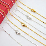 12pcs Bulk Rope Chain Necklace With Lobster Clasp Z515