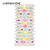 12pcs Candy Seeds Beads Shell Braided Bracelets for Women Child