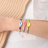 12pcs Candy Seeds Beads Shell Braided Bracelets for Women Child