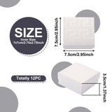 12pcs Jewelry Boxes for Pendant & Earring & Ring, Red Square 7.5x7.5x3.5cm