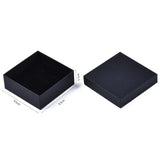 12pc Cardboard Jewelry Set Boxes Square Ring Earring Packaging 8.9x8.9x3.3cm