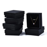 12pc Cardboard Jewelry Set Boxes Square Ring Earring Packaging 8.9x8.9x3.3cm