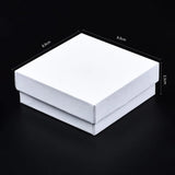 12pc Cardboard Jewelry Set Boxes Square Ring Earring Packaging 8.9x8.9x3.3cm